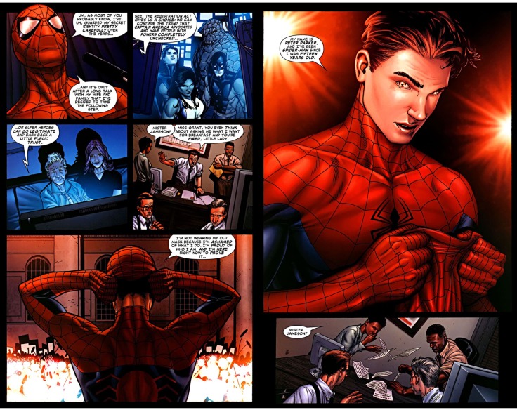 spiderman civil war comic